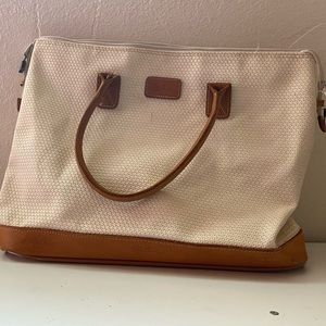 Vintage Oleg Cassini Vinyl White bag